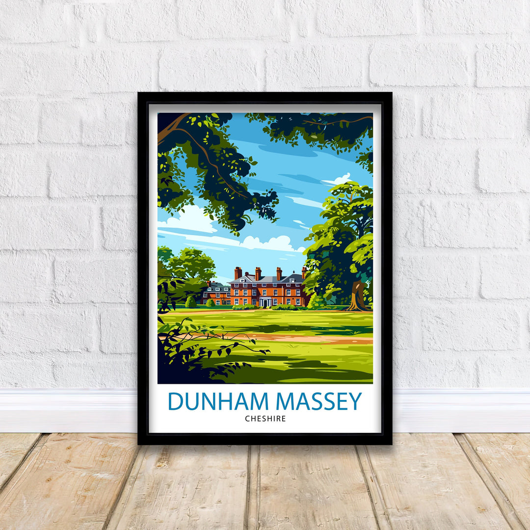 Dunham Massey Travel Print Wall Decor Wall Art Dunham Massey Wall Hanging Home Décor Dunham Massey Gift Art Lovers UK Art Lover Gift