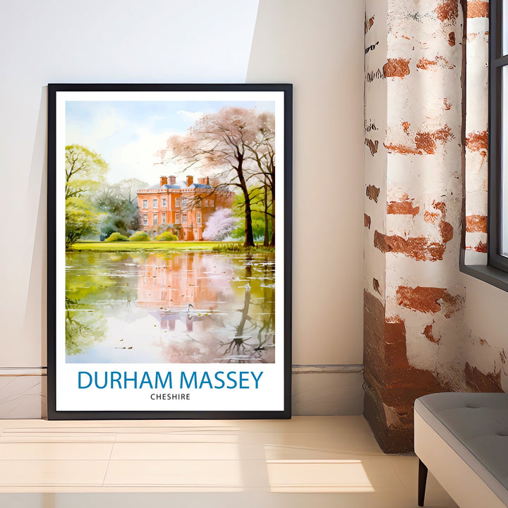 Dunham Massey Travel Print Wall Decor Wall Art Dunham Massey Wall Hanging Home Décor Dunham Massey Gift Art Lovers UK Art Lover Gift