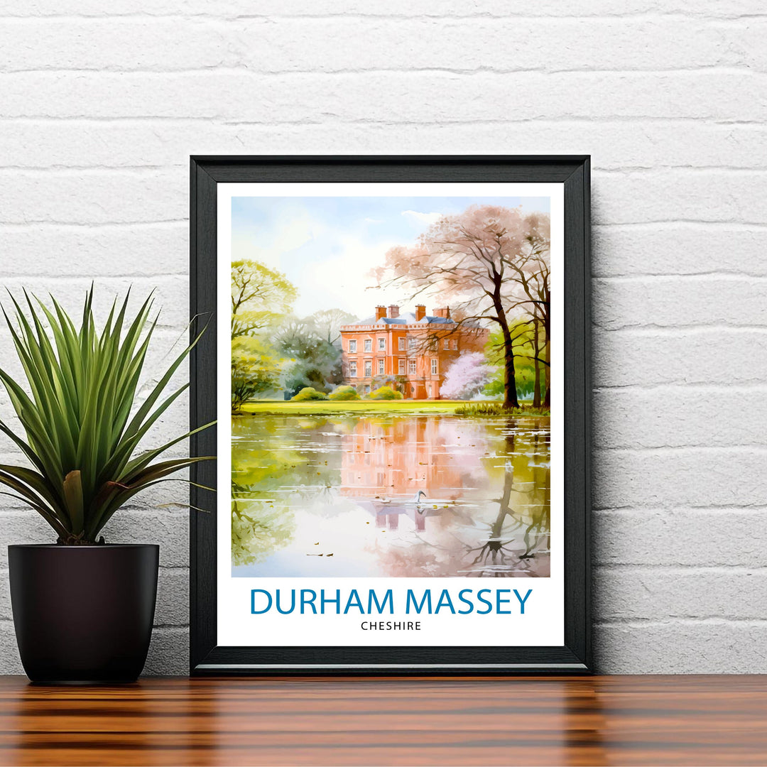 Dunham Massey Travel Print Wall Decor Wall Art Dunham Massey Wall Hanging Home Décor Dunham Massey Gift Art Lovers UK Art Lover Gift