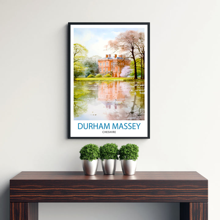 Dunham Massey Travel Print Wall Decor Wall Art Dunham Massey Wall Hanging Home Décor Dunham Massey Gift Art Lovers UK Art Lover Gift