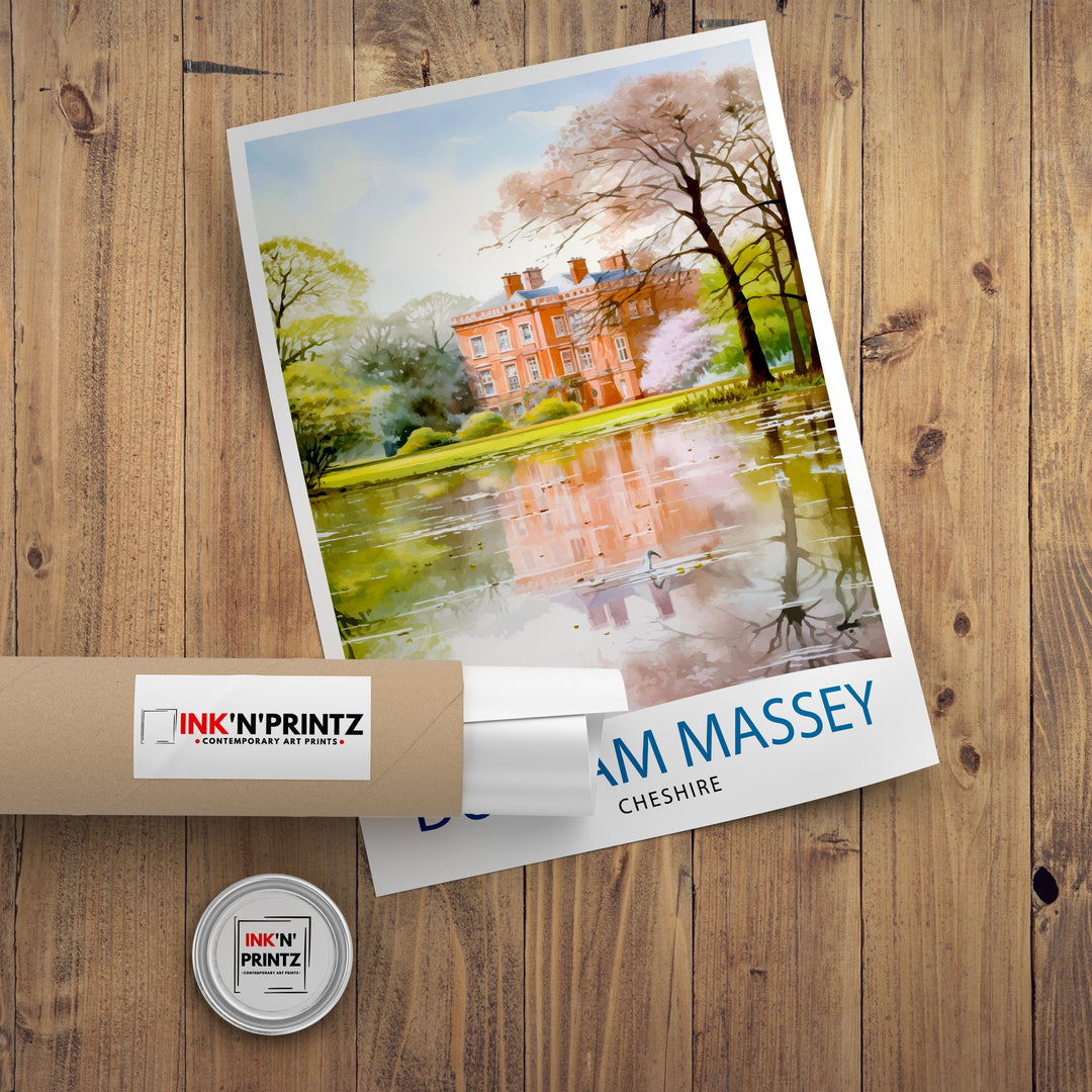 Dunham Massey Travel Poster