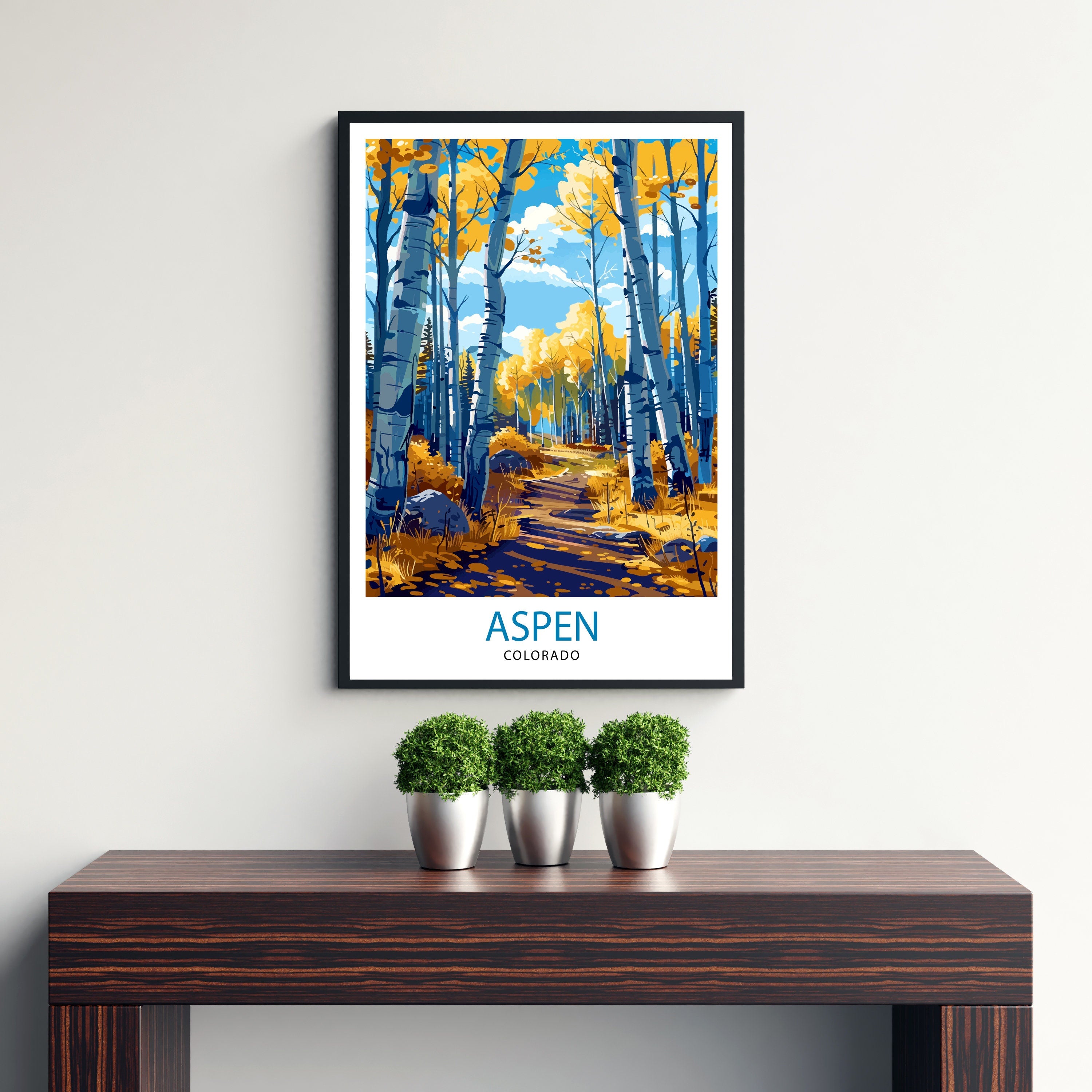 Aspen Colorado Travel Print Wall Decor Wall Art Aspen Wall Hanging Home Décor Aspen Gift Art Lovers Colorado Art Lover Gift Print Art