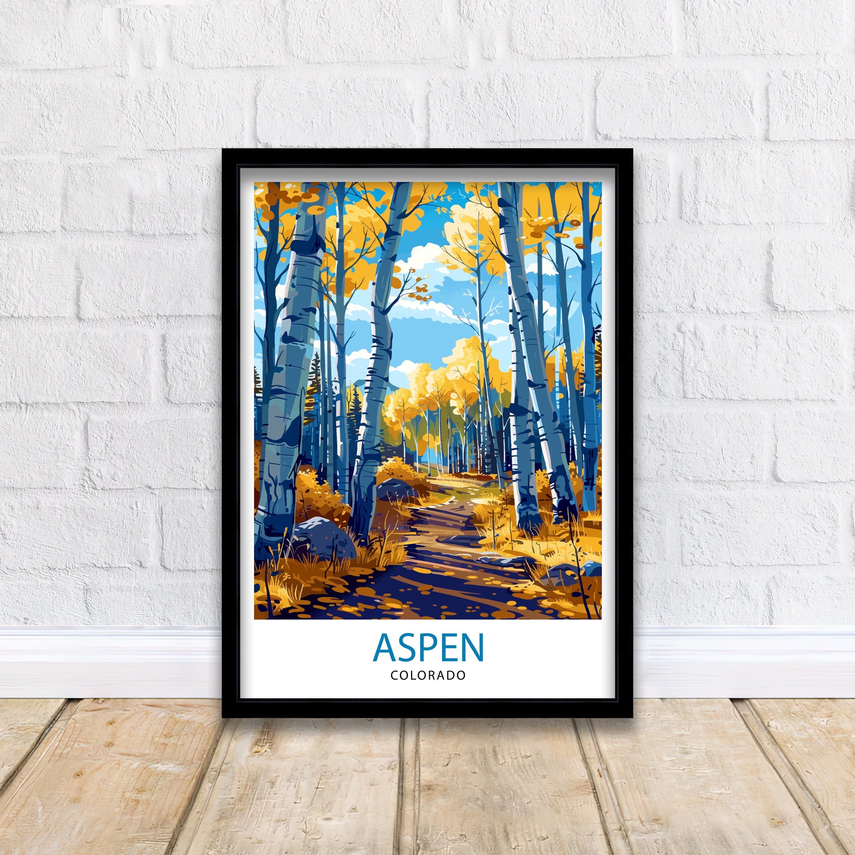 Aspen Colorado Travel Print Wall Decor Wall Art Aspen Wall Hanging Home Décor Aspen Gift Art Lovers Colorado Art Lover Gift Print Art