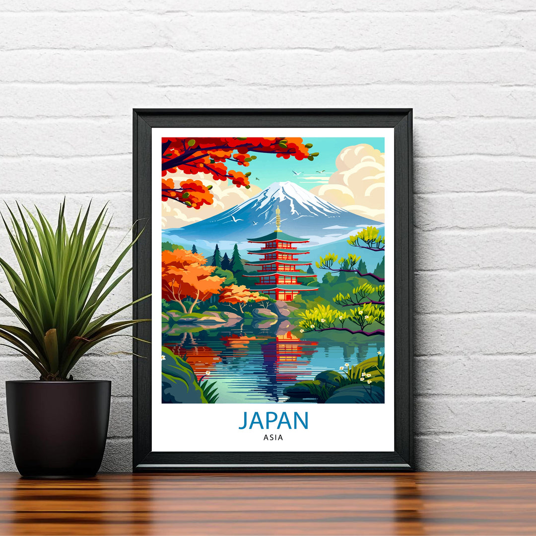 Japan Asia Travel Print Wall Decor Wall Art Japan Wall Hanging Home Décor Japan Gift Art Lovers Asia Art Lover Gift Print