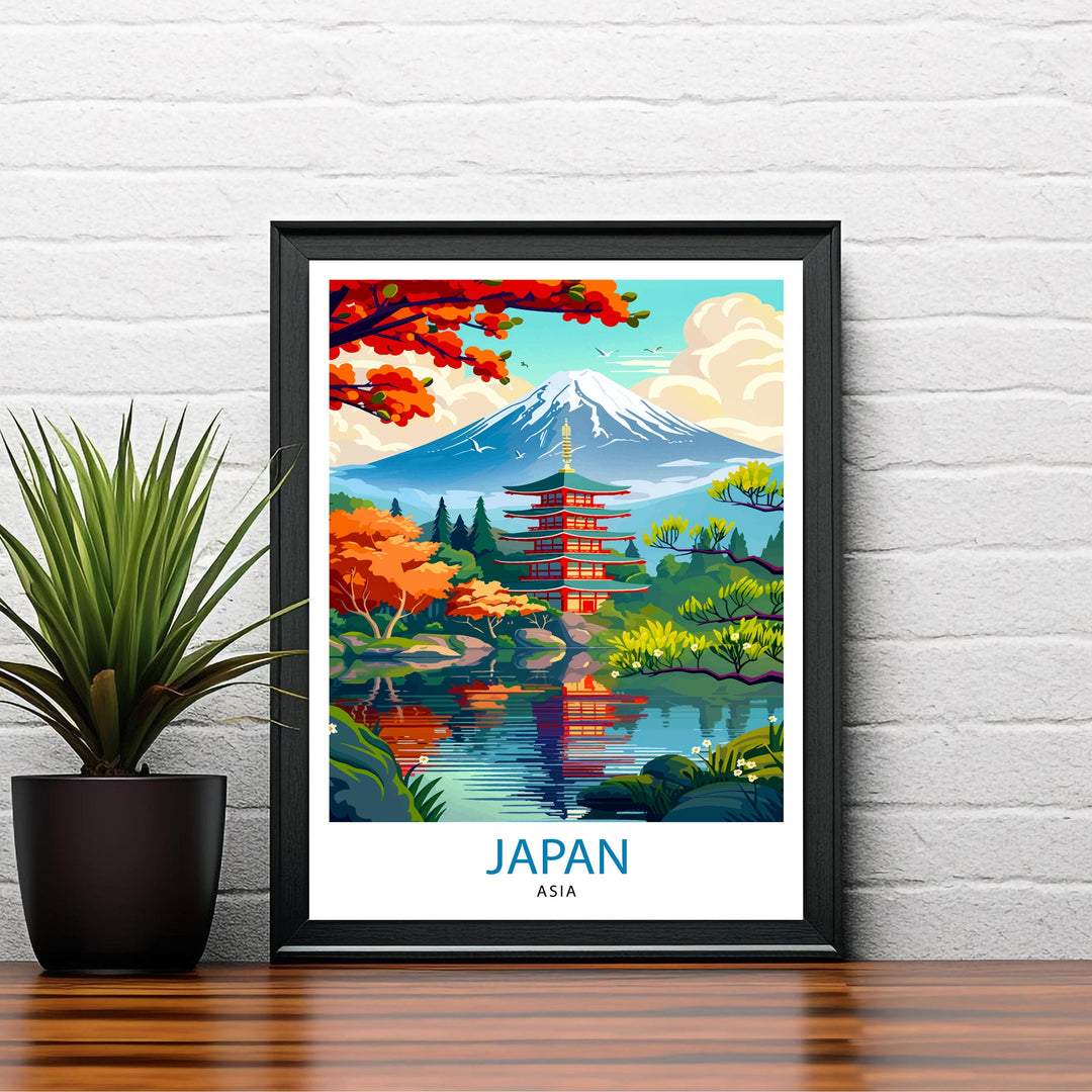 Japan Asia Travel Poster