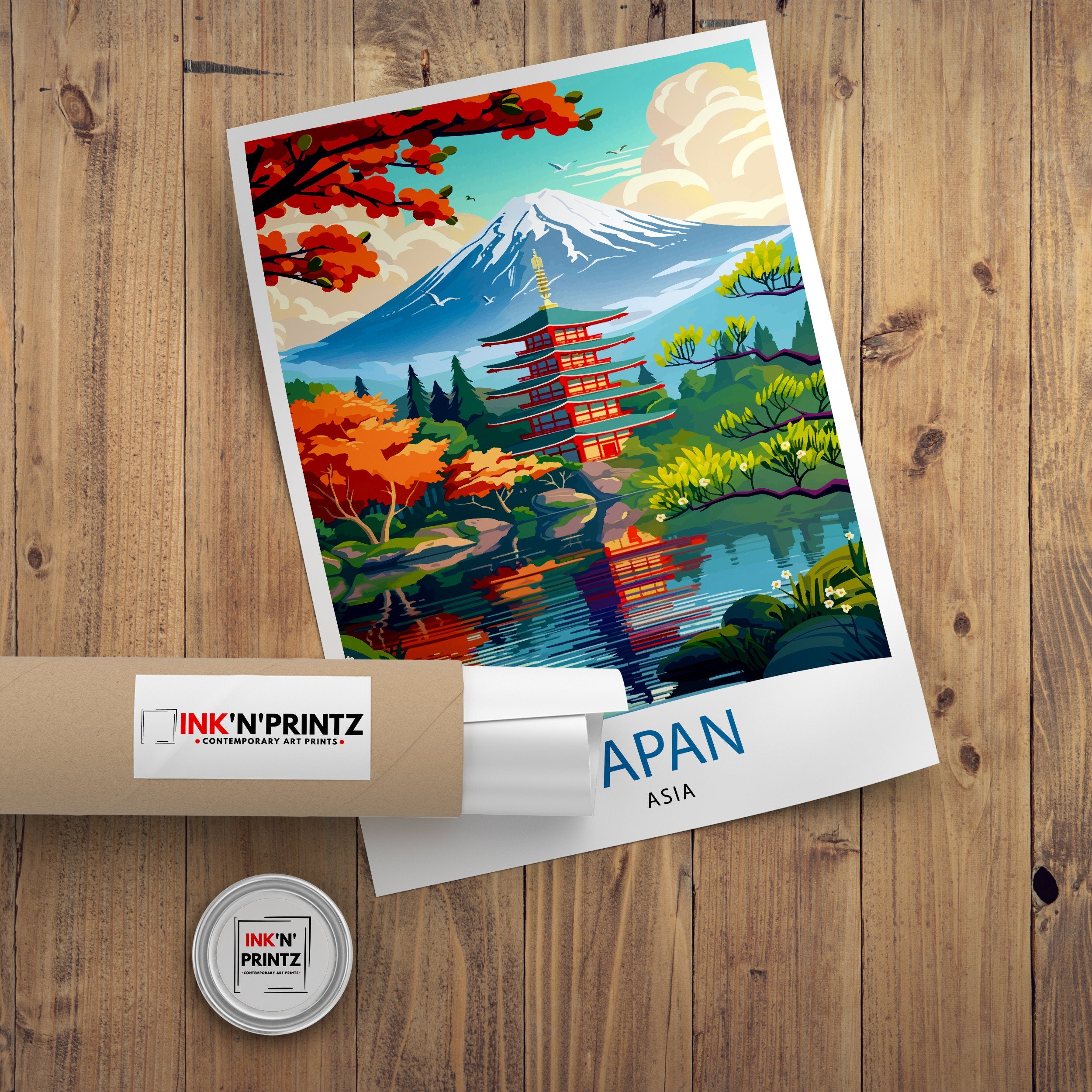 Japan Asia Travel Print Wall Decor Wall Art Japan Wall Hanging Home Décor Japan Gift Art Lovers Asia Art Lover Gift Print
