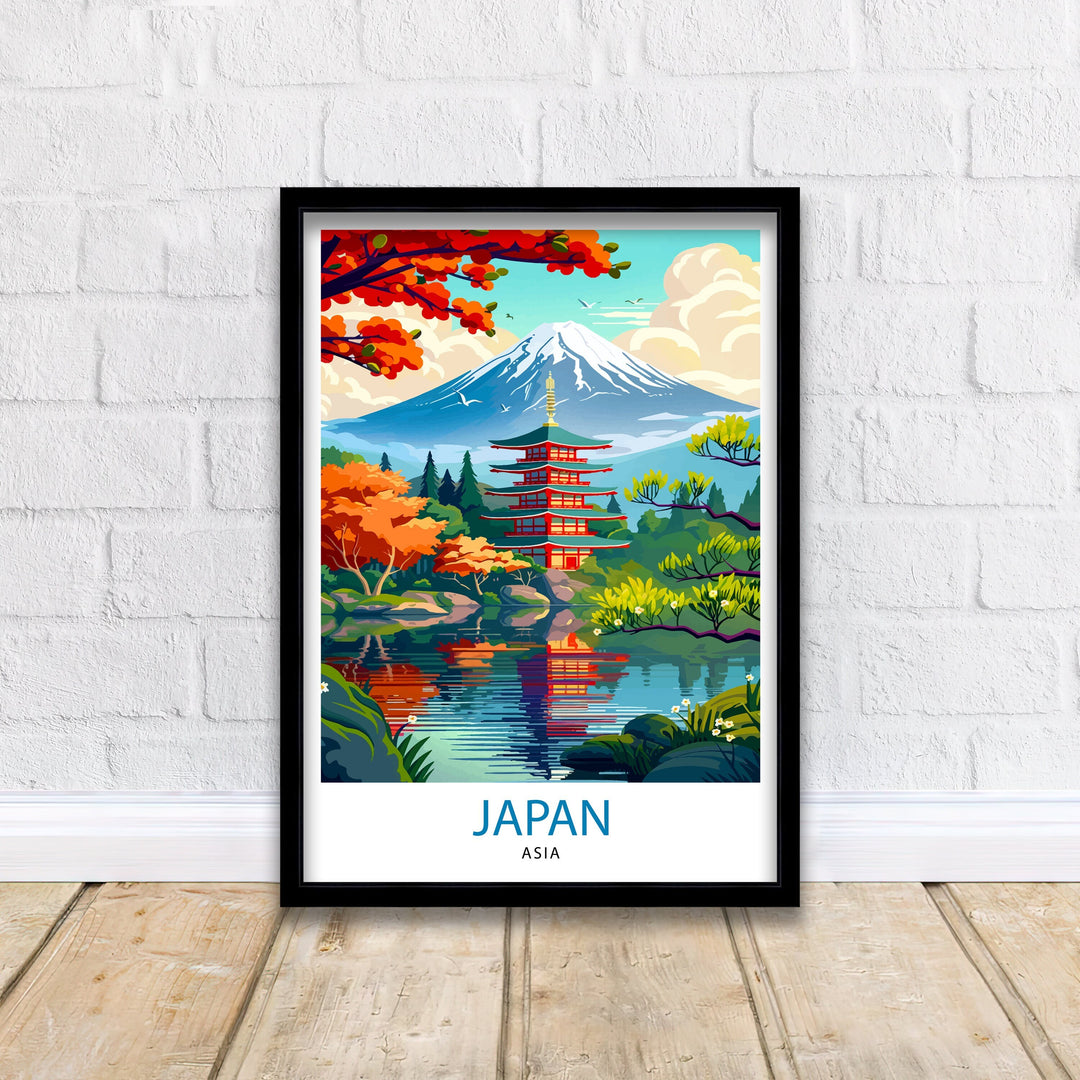 Japan Asia Travel Print Wall Decor Wall Art Japan Wall Hanging Home Décor Japan Gift Art Lovers Asia Art Lover Gift Print