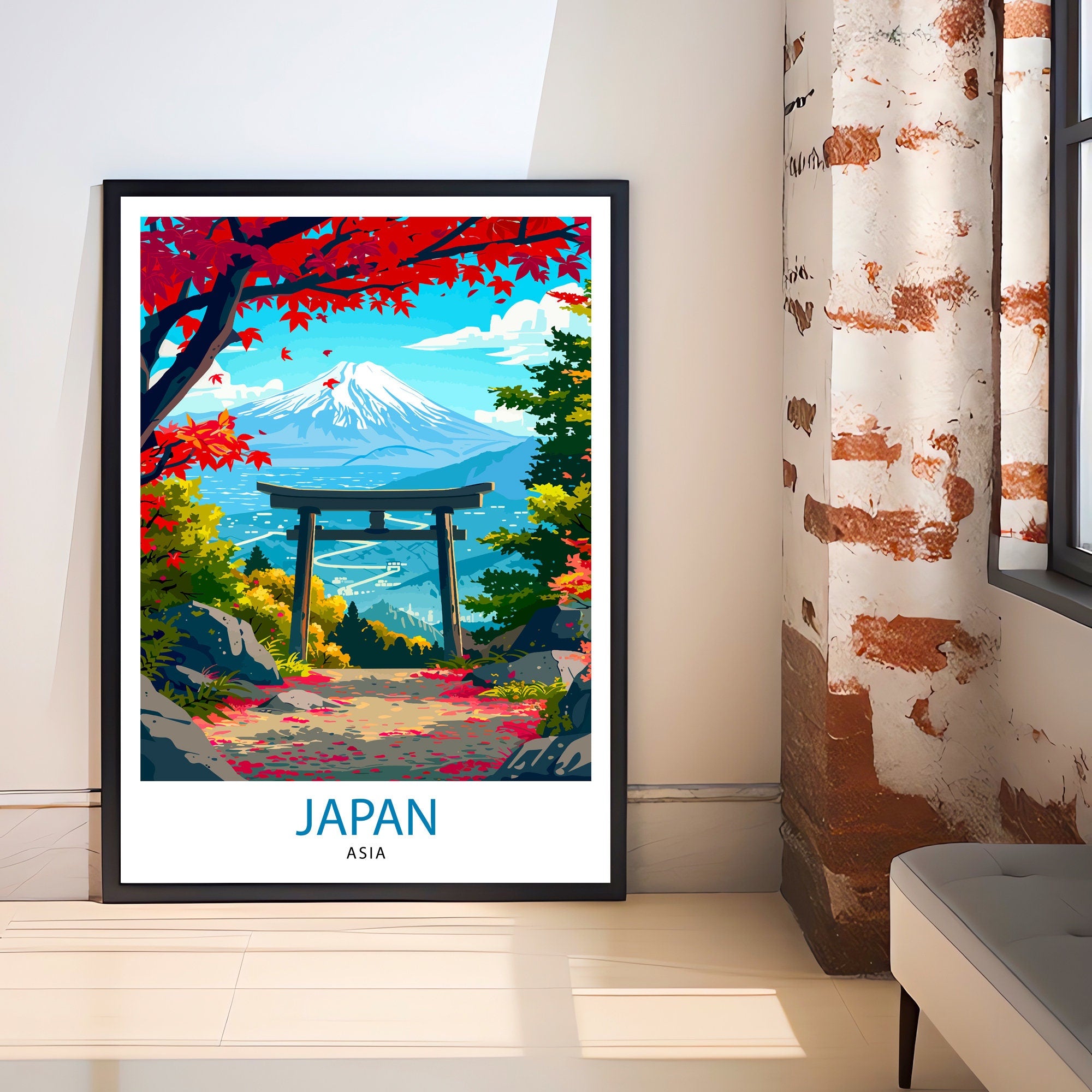Japan Asia Travel Print Wall Decor Wall Art Japan Wall Hanging Home Décor Japan Gift Art Lovers Asia Art Lover Gift Print