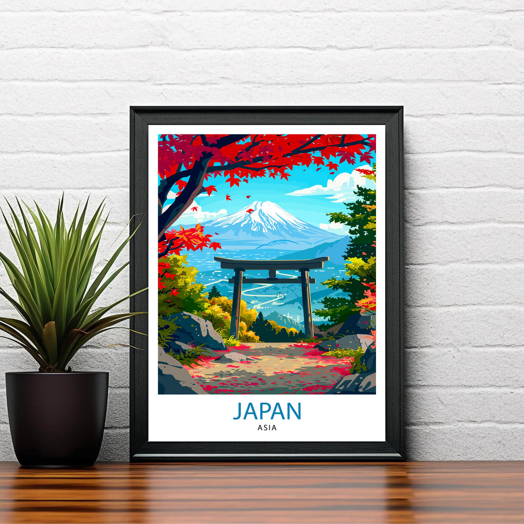 Japan Asia Travel Print Wall Decor Wall Art Japan Wall Hanging Home Décor Japan Gift Art Lovers Asia Art Lover Gift Print