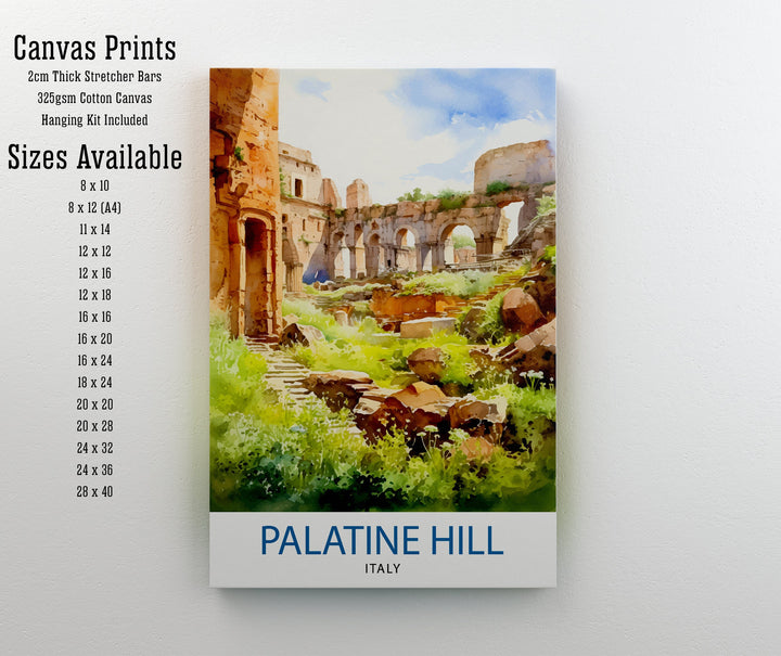 Palatine Hill Rome Italy Travel Poster