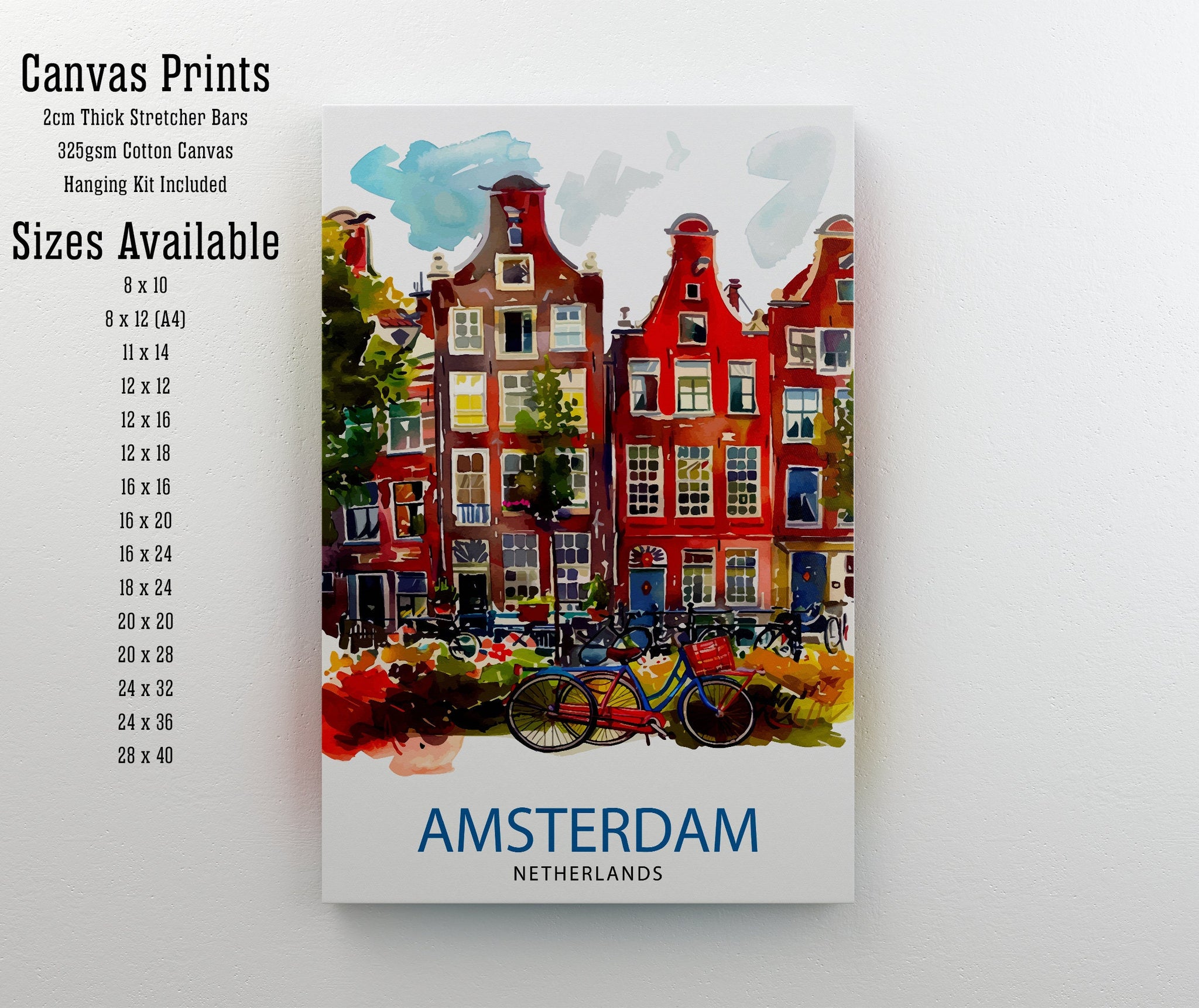 Amsterdam Travel Poster