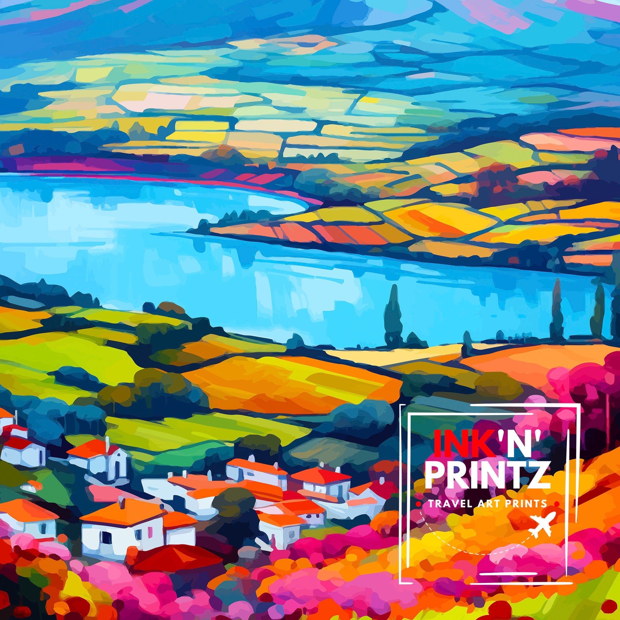 Azores Portugal Art Print Wall Decor Azores Decor Azores Poster Azores Art Azores Wall Art Gift for Nature Enthusiasts Azores Home Decor