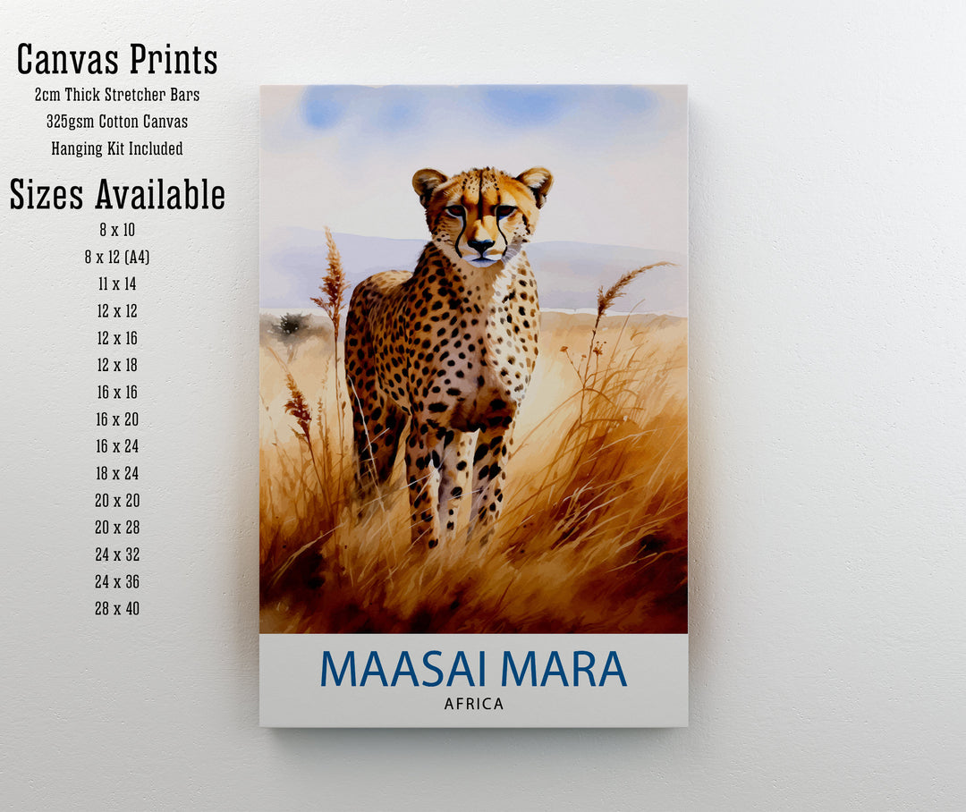 Masai Mara Kenya Travel Print Wall Decor Wall Art Masai Mara Wall Hanging Home Décor Masai Mara Gift Art Lovers Kenya Art Lover Gift Print