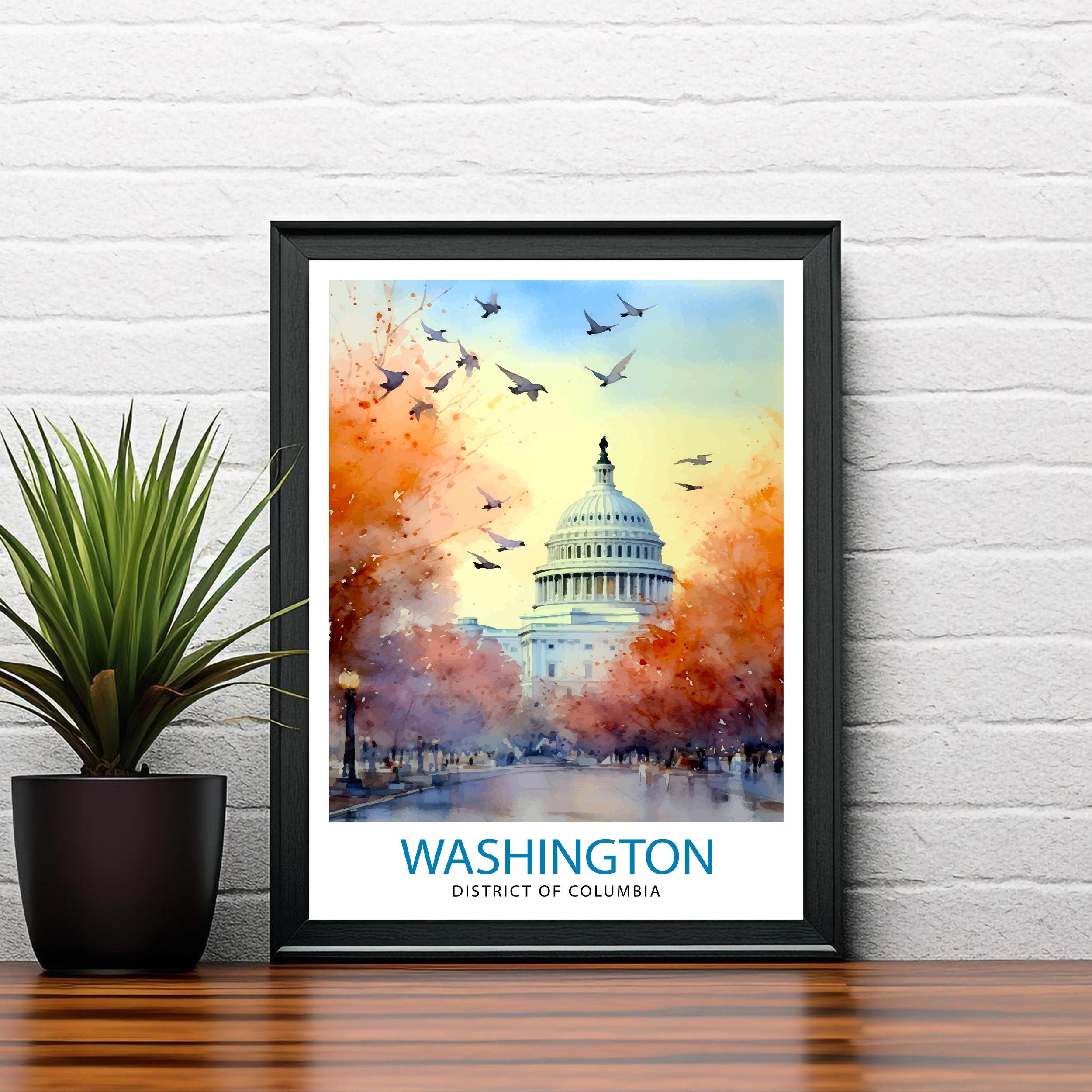 Washington DC Travel Poster