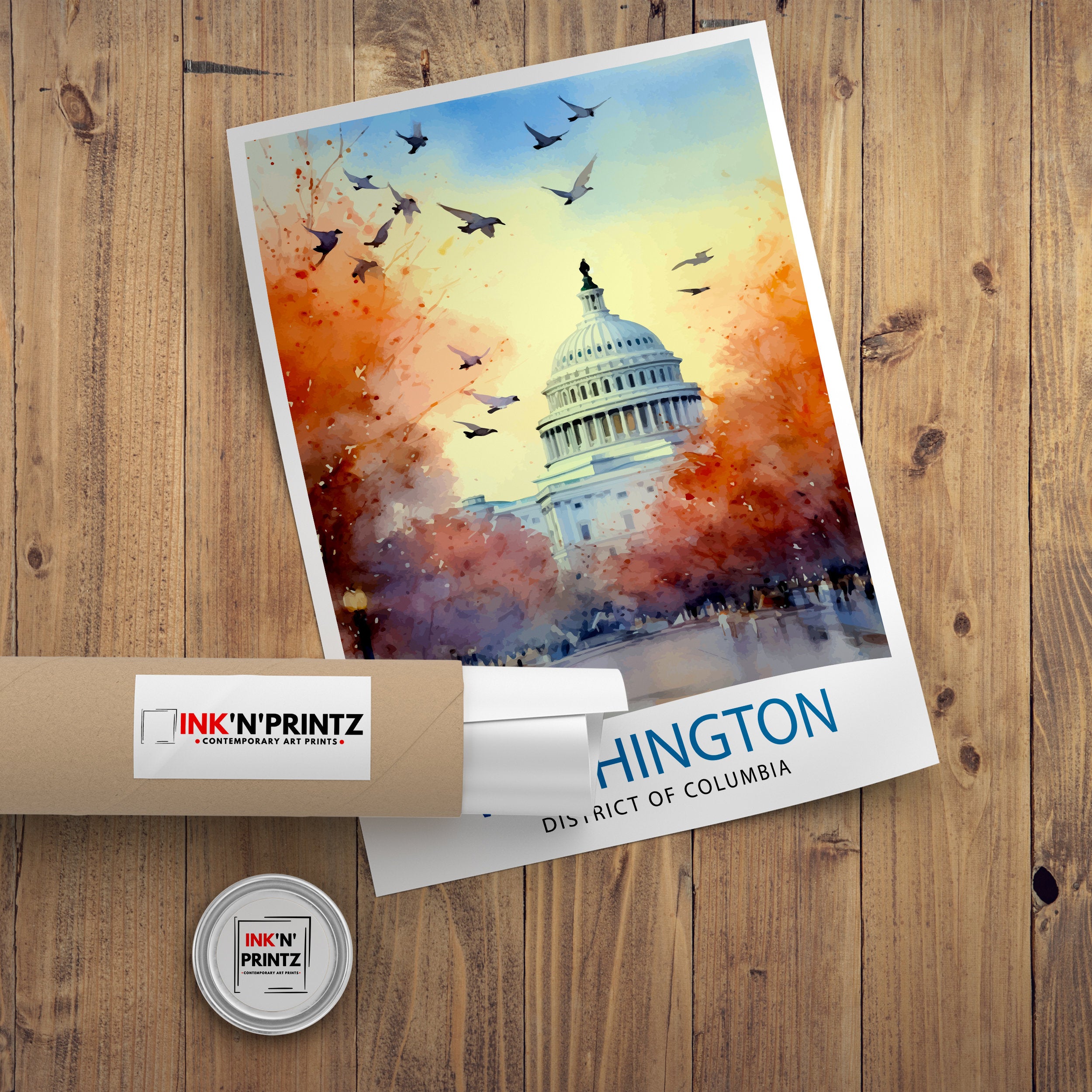 Washington DC Travel Poster