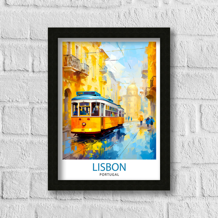 Lisbon Portugal Travel Print Wall Decor Lisbon Poster Portugal Travel Prints Lisbon Art Print Lisbon Illustration Lisbon Wall Art