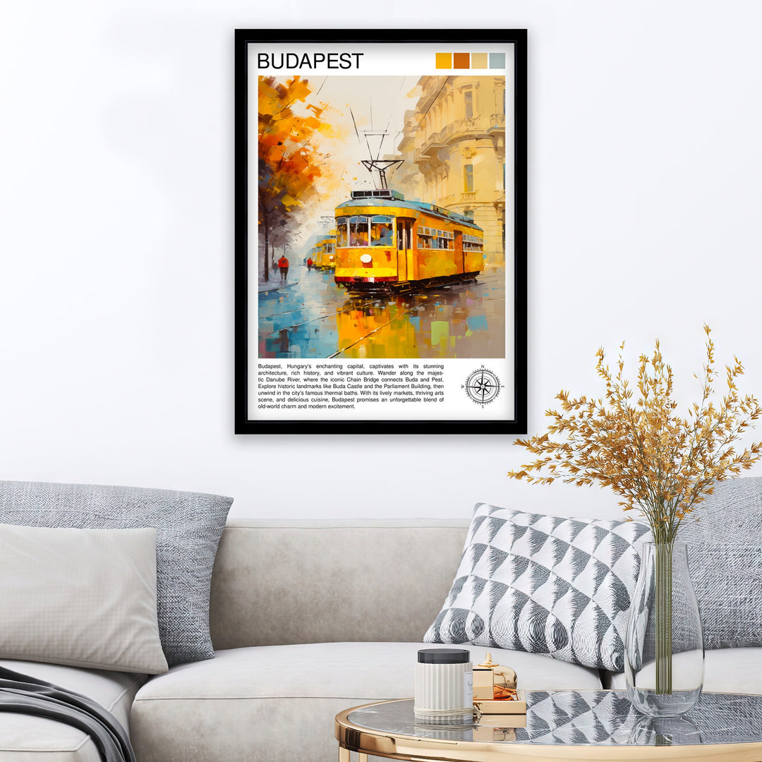 Budapest Hungary Travel Poster Budapest Wall Art Hungary Illustration Budapest Poster Hungary Travel Decor Budapest Home Decor Travel Poster