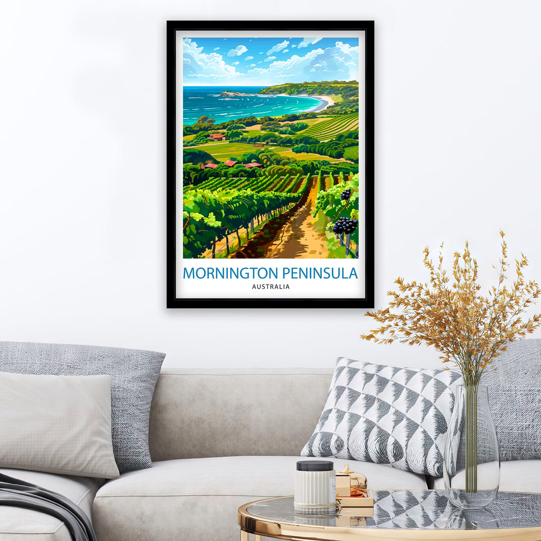 Mornington Peninsula Victoria Travel Poster