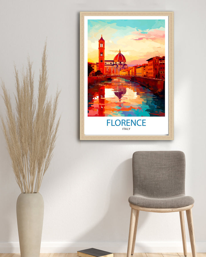 Florence Italy Travel Poster Florence