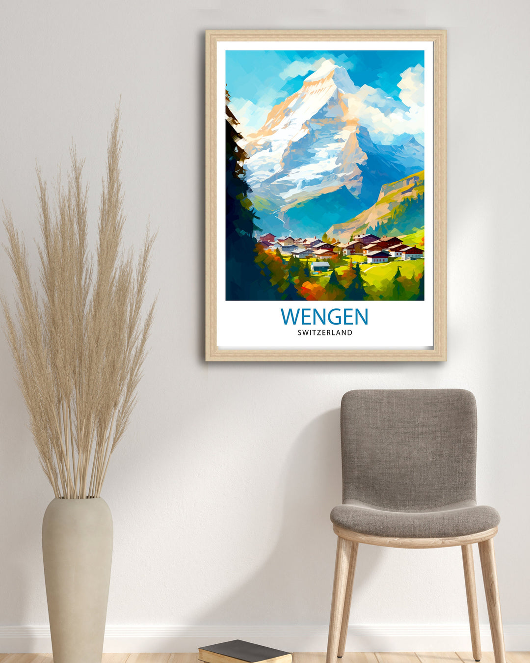 Wengen Switzerland Travel Poster