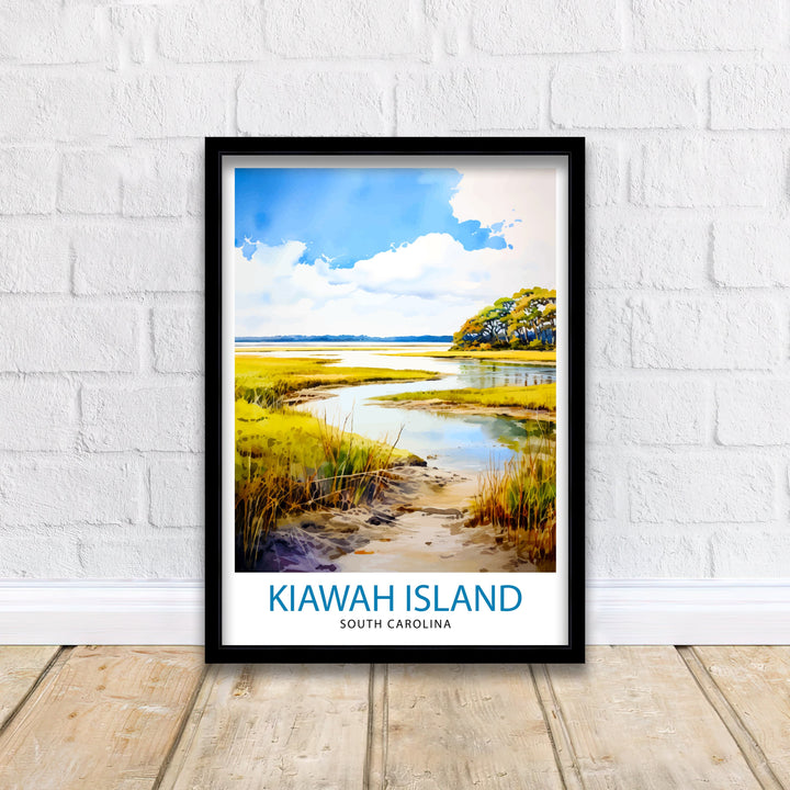 Kiawah Island South Carolina Travel Print Wall Decor Wall Art Kiawah Island Wall Hanging Home Décor Kiawah Island Gift Art Lovers South