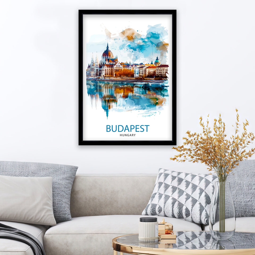 Budapest Hungary Travel Print Wall Decor Wall Art Budapest Wall Hanging Home Décor Budapest Gift Art Lovers Hungary Art Lover Gift Print Art