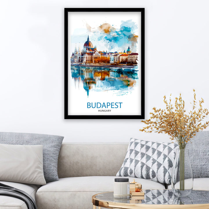 Budapest Hungary Travel Poster