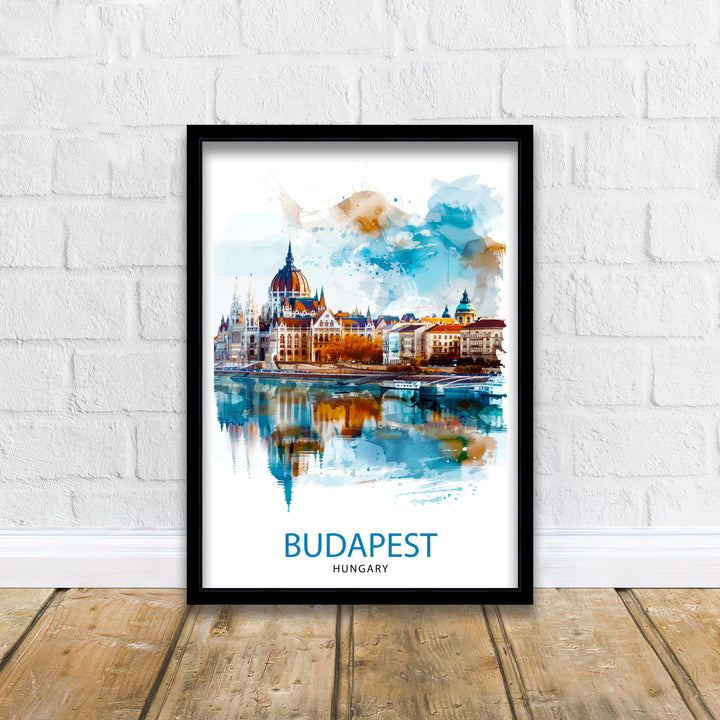 Budapest Hungary Travel Poster