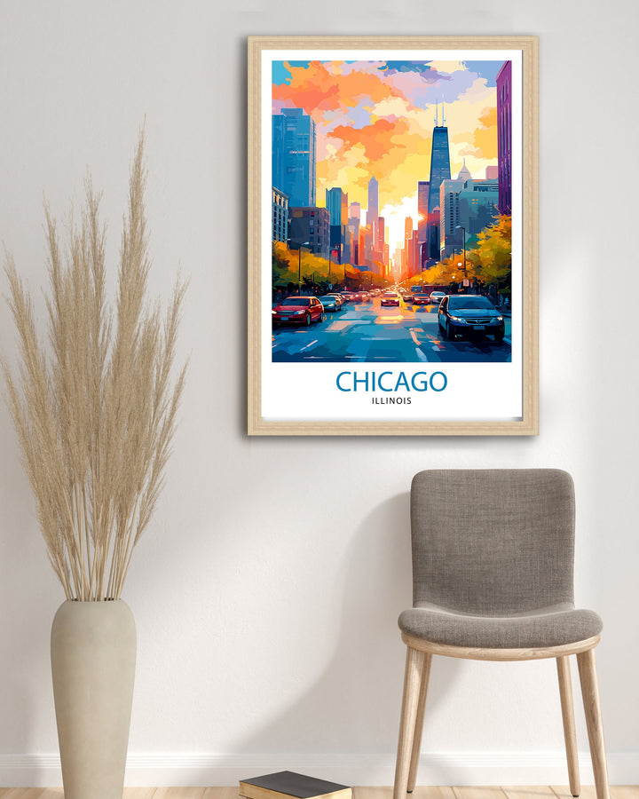 Chicago Travel Poster