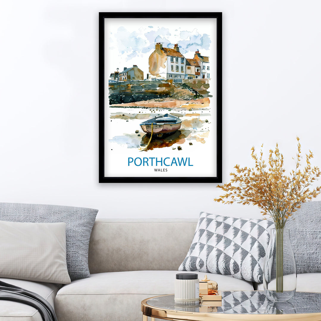 Porthcawl Wales Travel Print Wall Decor Wall Art Porthcawl Wall Hanging Home Décor Porthcawl Gift Art Lovers Wales Art Lover Gift Print Art