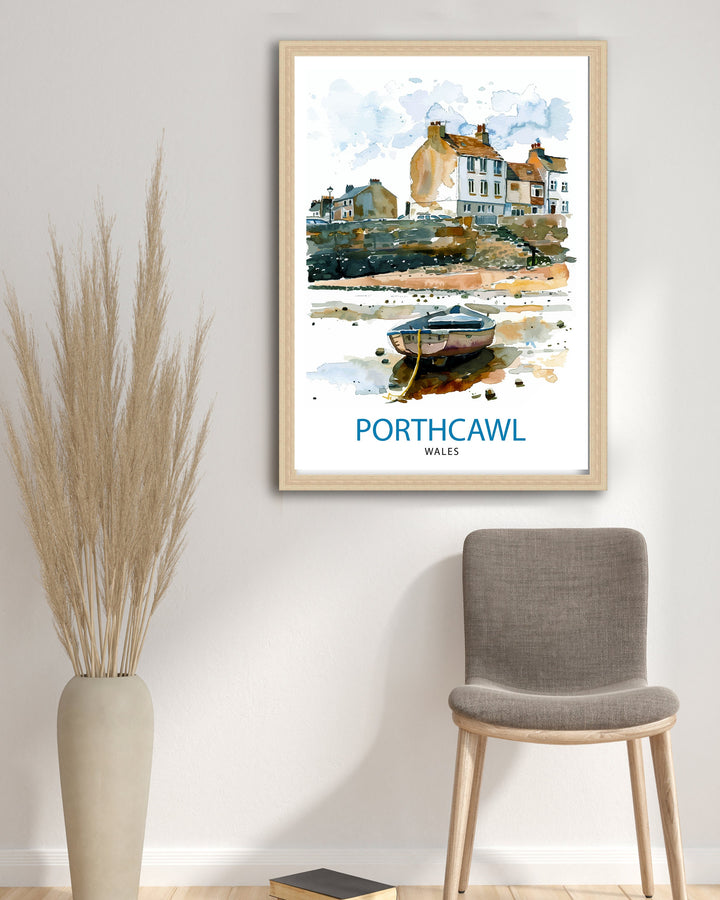 Porthcawl Wales Travel Poster