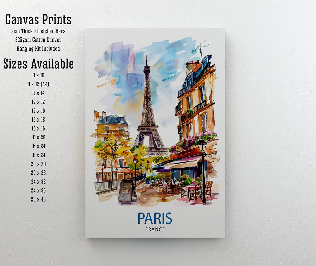 Paris France Travel Poster Paris Wall Art Eiffel Tower Art France Travel Poster Paris Home Decor French Illustration Parisian Art Poster