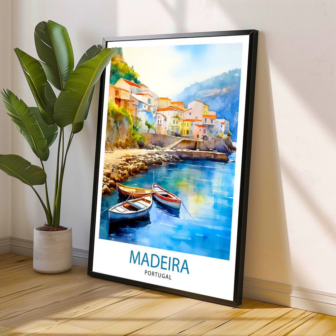 Madeira Portugal Poster Madeira Decor Madeira Poster Madeira Art Madeira Wall Art Gift for Madeira Lovers Madeira Home Decor