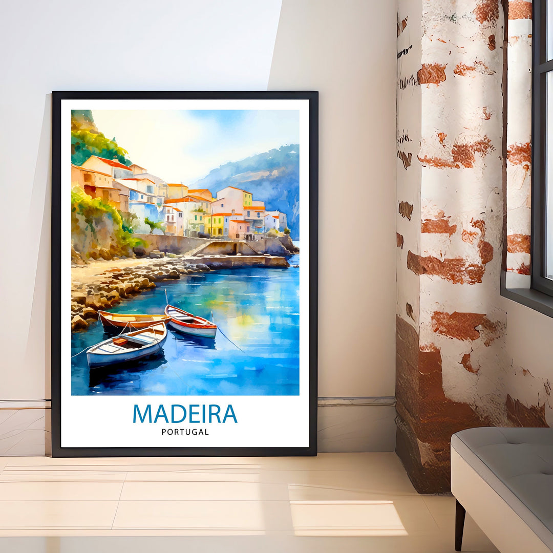 Madeira Portugal Poster Madeira Decor Madeira Poster Madeira Art Madeira Wall Art Gift for Madeira Lovers Madeira Home Decor