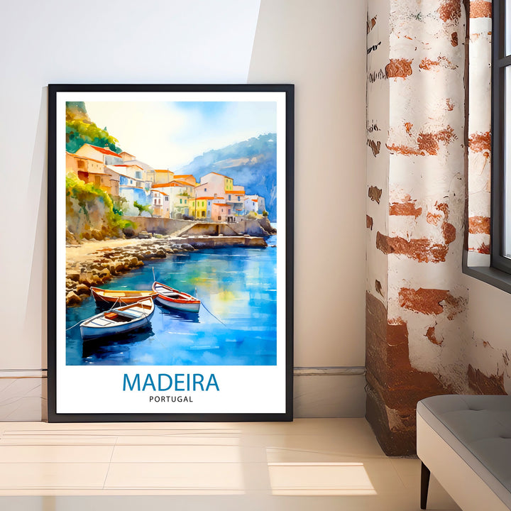 Madeira Portugal Print Madeira Decor Madeira Poster Madeira Art Madeira Wall Art Gift for Madeira Lovers Madeira Home Decor