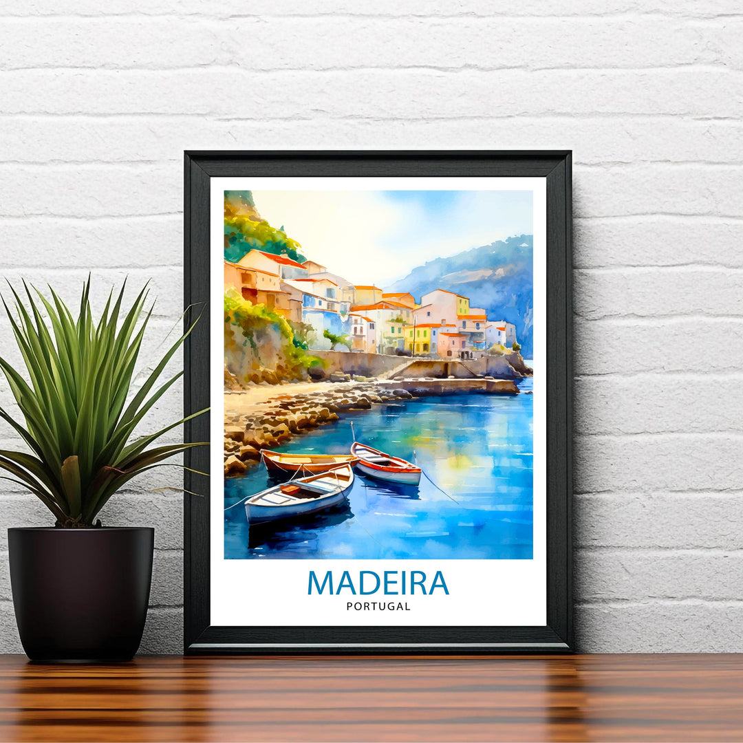 Madeira Portugal Print Madeira Decor Madeira Poster Madeira Art Madeira Wall Art Gift for Madeira Lovers Madeira Home Decor