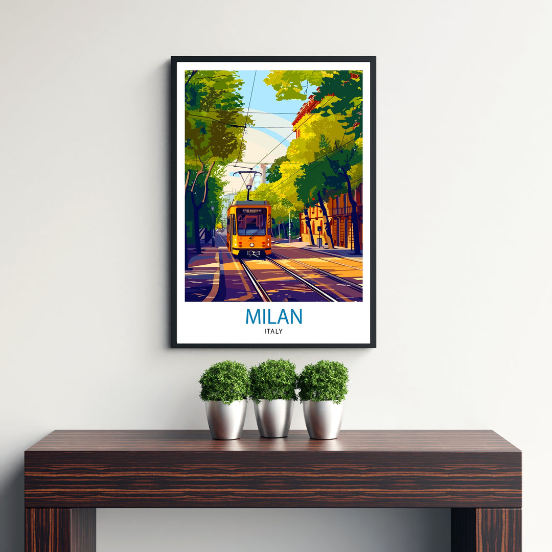 Milan Italy Travel Poster Milan