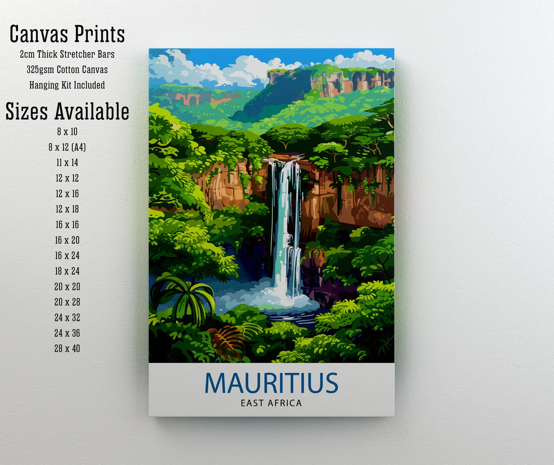 Mauritius Travel Print Mauritius Poster | Mauritius | Mauritius Wall Art | Travel Print | Travel Poster | Mauritius Art | Mauritius Travel