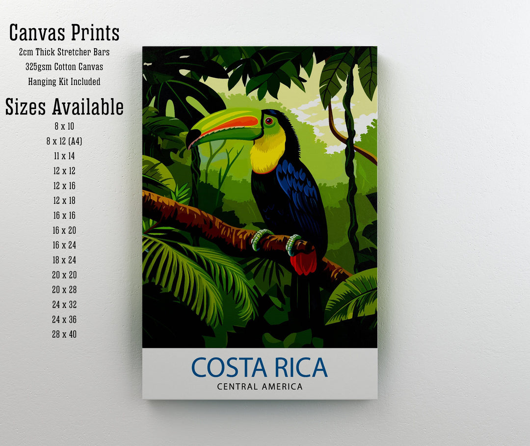 Costa Rica Travel Print Wall Decor Wall Art Costa Rica Wall Hanging Home Décor Costa Rica Gift Art Lovers Central America Art Lover Gift