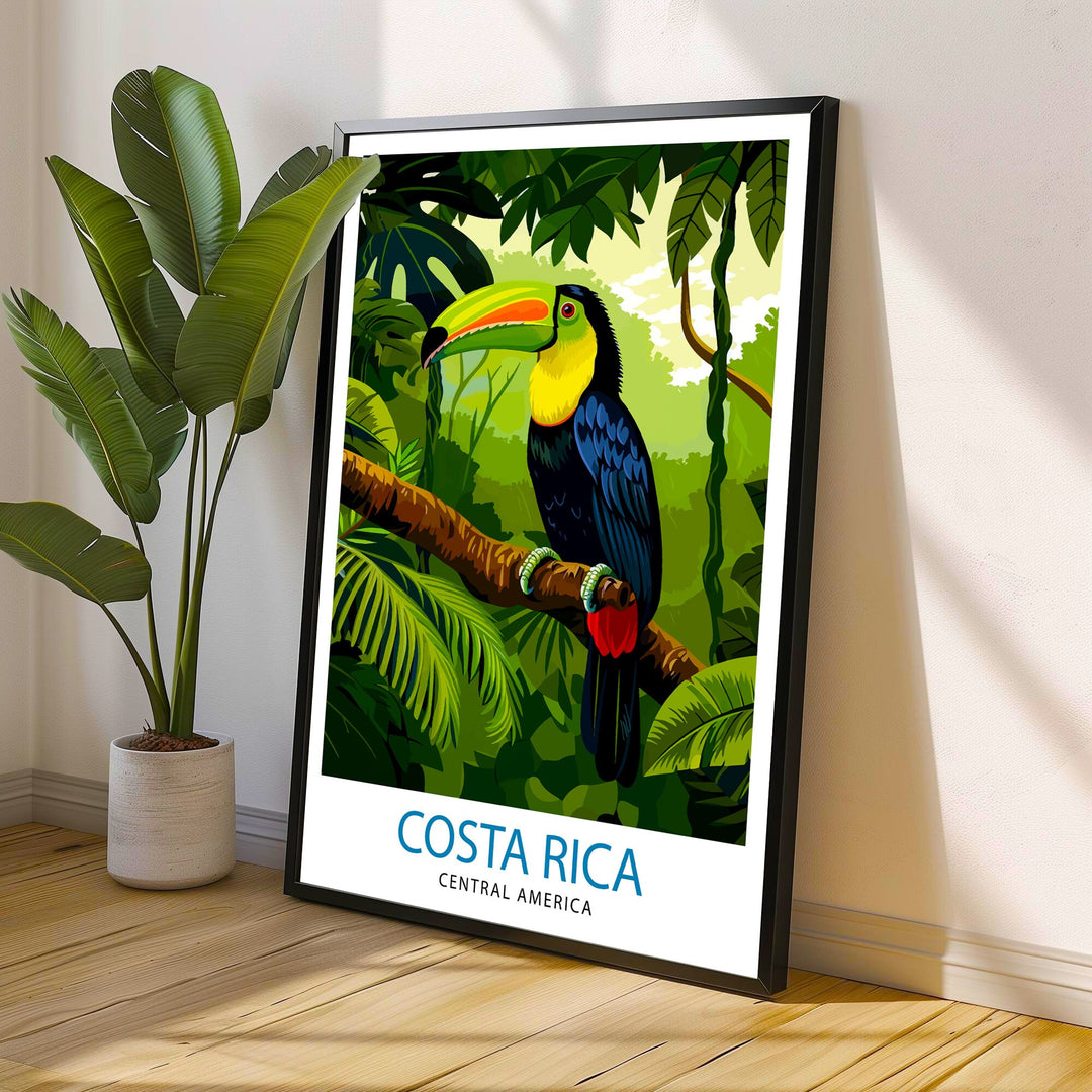 Costa Rica Travel Print Wall Decor Wall Art Costa Rica Wall Hanging Home Décor Costa Rica Gift Art Lovers Central America Art Lover Gift