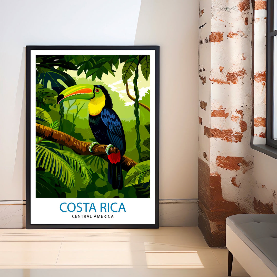 Costa Rica Travel Print Wall Decor Wall Art Costa Rica Wall Hanging Home Décor Costa Rica Gift Art Lovers Central America Art Lover Gift