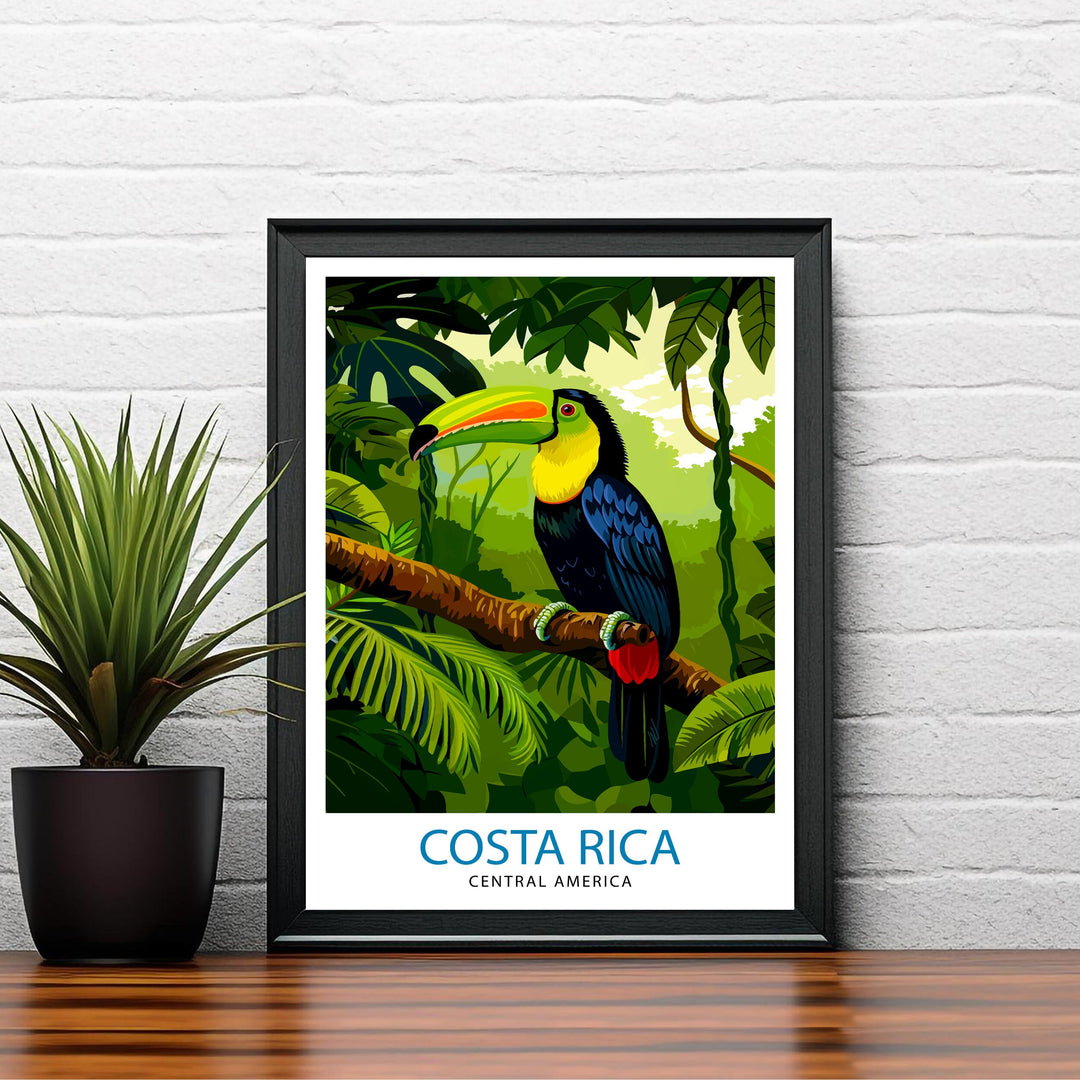 Costa Rica Travel Print Wall Decor Wall Art Costa Rica Wall Hanging Home Décor Costa Rica Gift Art Lovers Central America Art Lover Gift