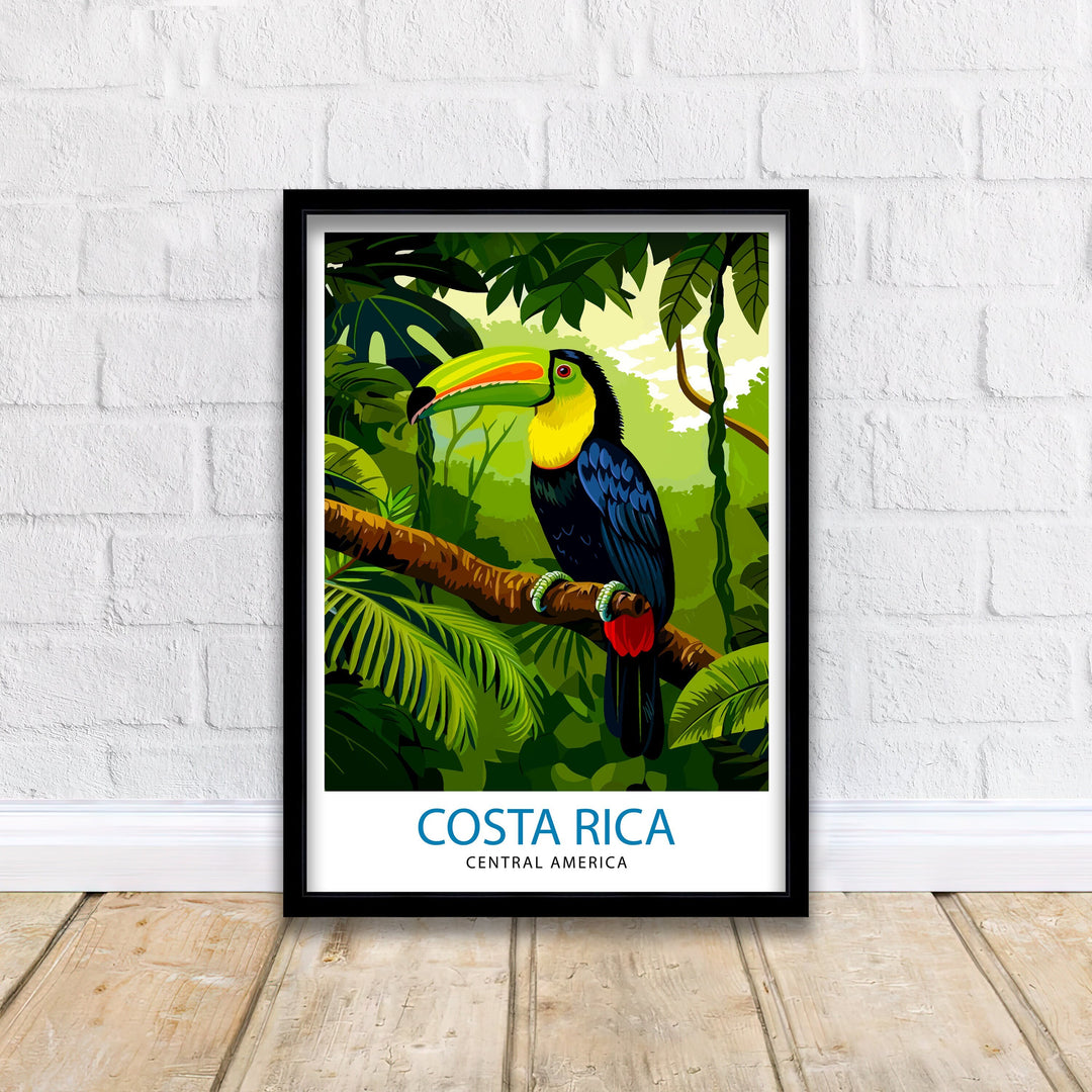 Costa Rica Travel Print Wall Decor Wall Art Costa Rica Wall Hanging Home Décor Costa Rica Gift Art Lovers Central America Art Lover Gift