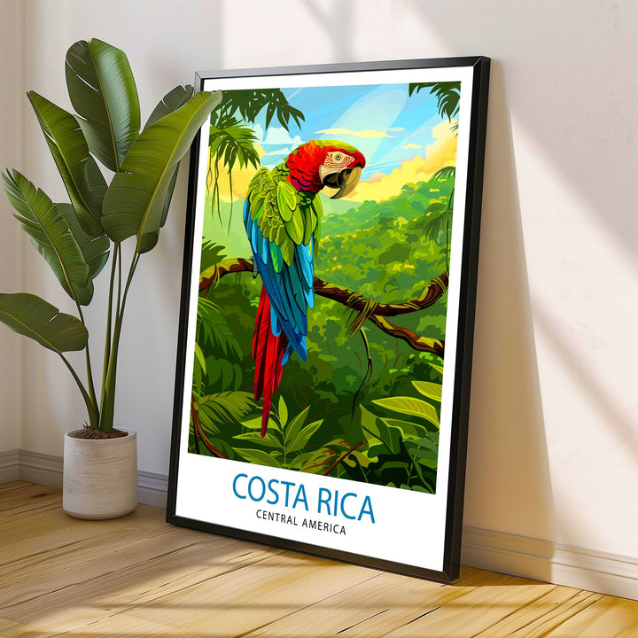 Costa Rica Travel Print Wall Decor Wall Art Costa Rica Wall Hanging Home Décor Costa Rica Gift Art Lovers Central America Art Lover Gift