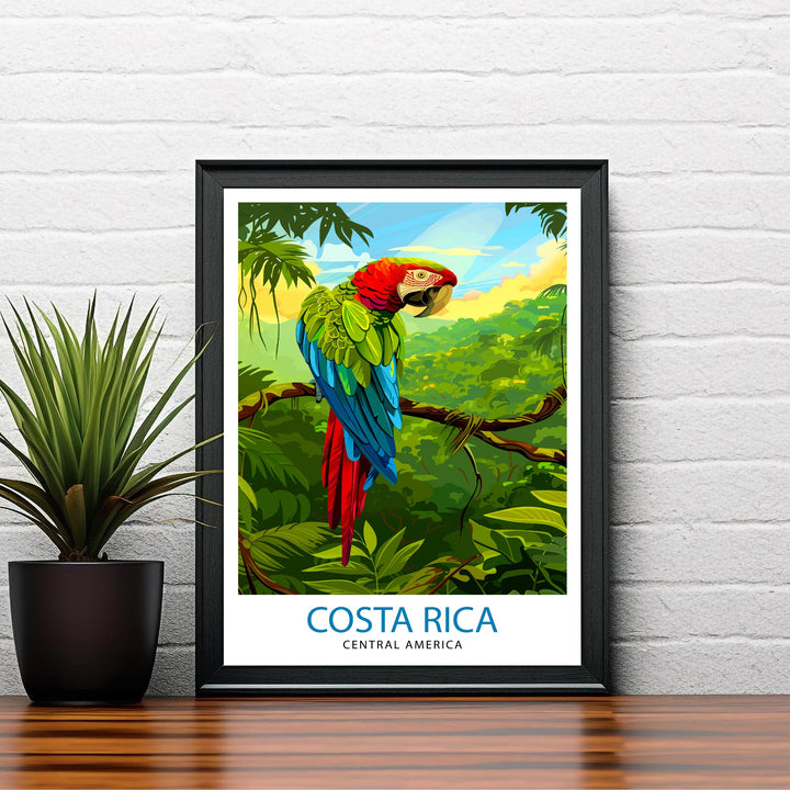 Costa Rica Travel Print Wall Decor Wall Art Costa Rica Wall Hanging Home Décor Costa Rica Gift Art Lovers Central America Art Lover Gift