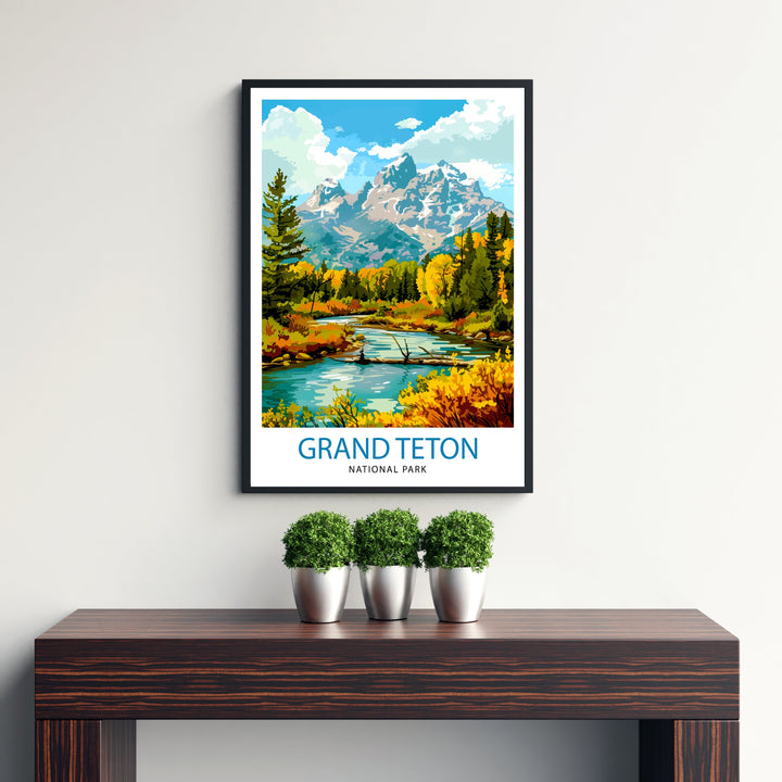 Grand Teton National Park Travel Poster