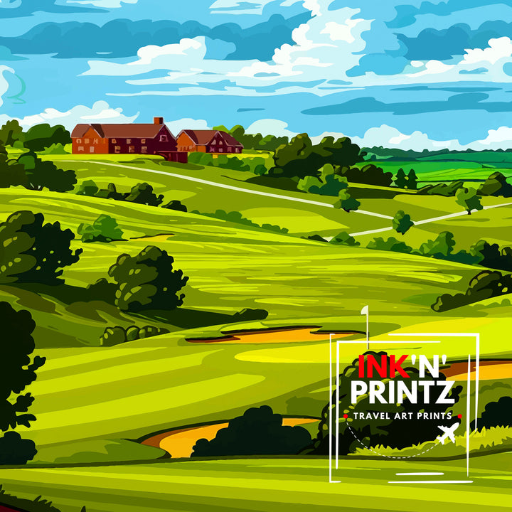 Erin Hills Golf Club Travel Poster