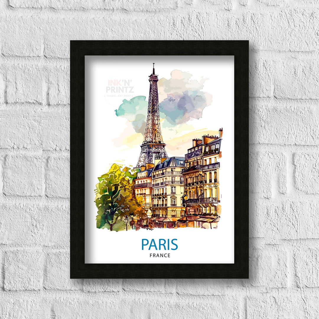 Paris France Travel Poster