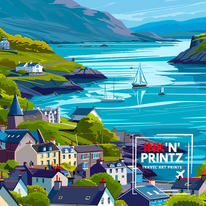 Oban Scotland Travel Poster