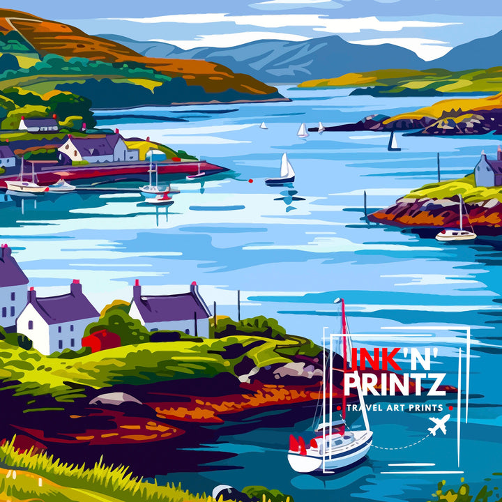 Oban Scotland Travel Poster